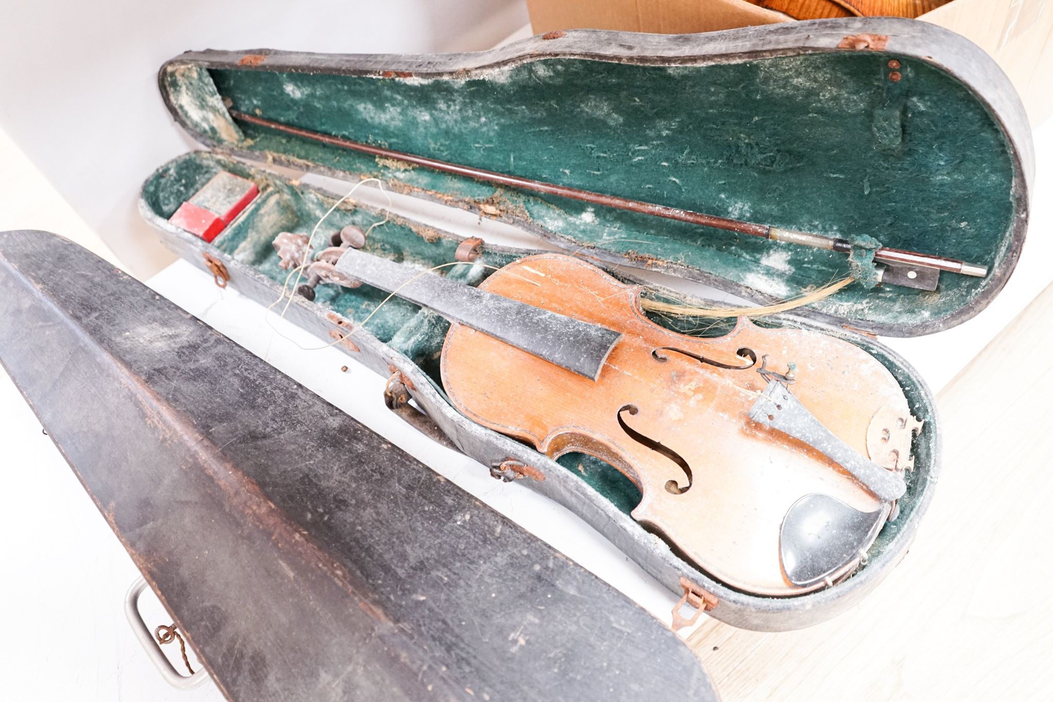 Three violins and violin parts